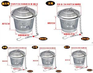 Stainless hlau tshuaj yej infuser