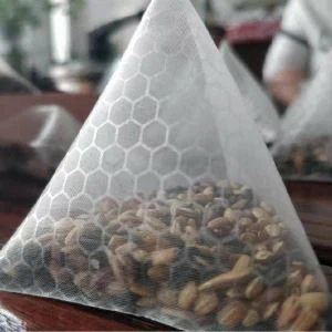 Tshiab Stype Honeycomb Nylon Pyramid Tea Hnab