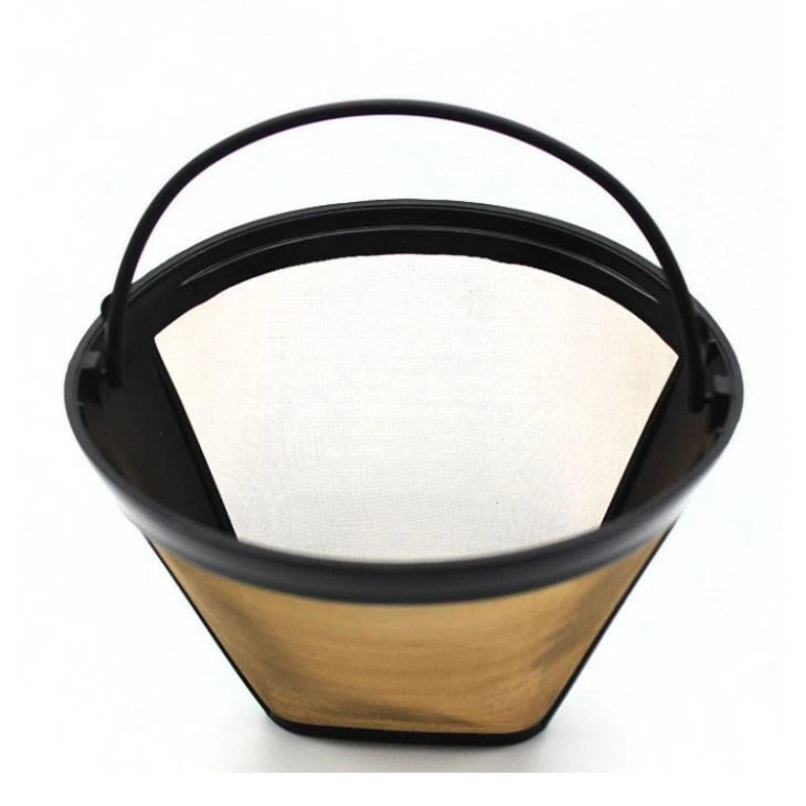 Coffee Maker Accessories Stainless Steel Reusable Cone-Style Kitchen Gadgets Coffee Filter Handmade Kitchenware