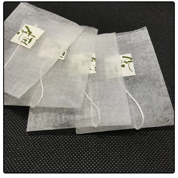 60 X80mm Biodegradable PLA Non-woven Single String Empty Tea Bag